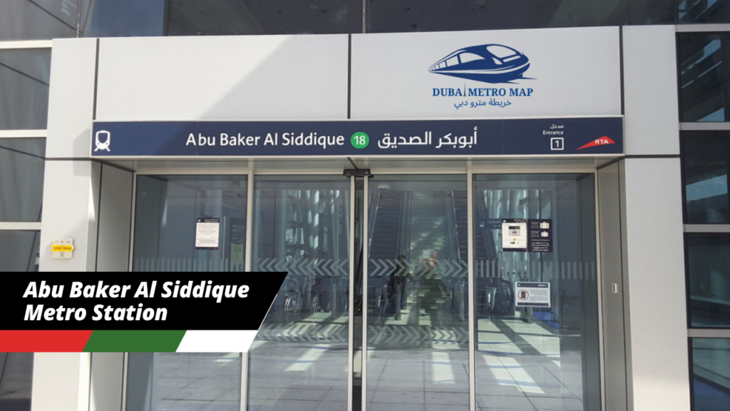 Abu Baker Al Siddique Metro Station Dubai