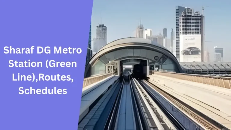 Sharaf DG Metro Station (Green Line),Routes, Schedules